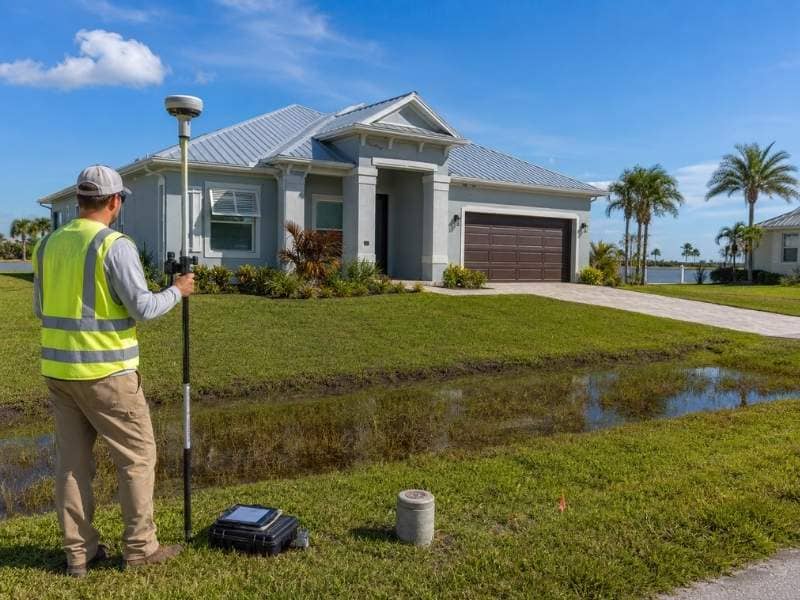  Flood Survey and elevation certificate measurements being completed before hurricane season to determine flood risk and support insurance requirements.
