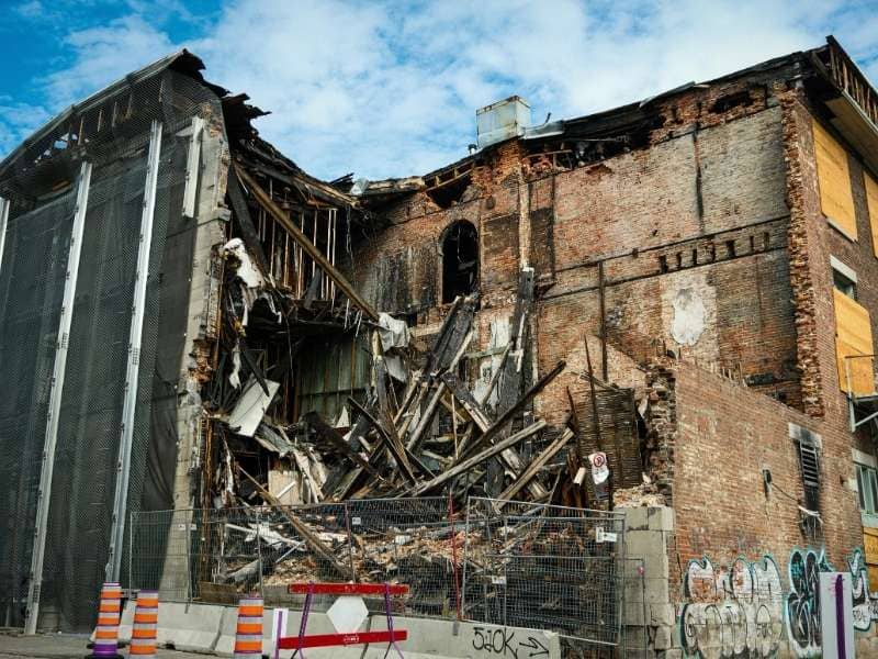 LiDAR mapping before building demolition in Pensacola, Florida
